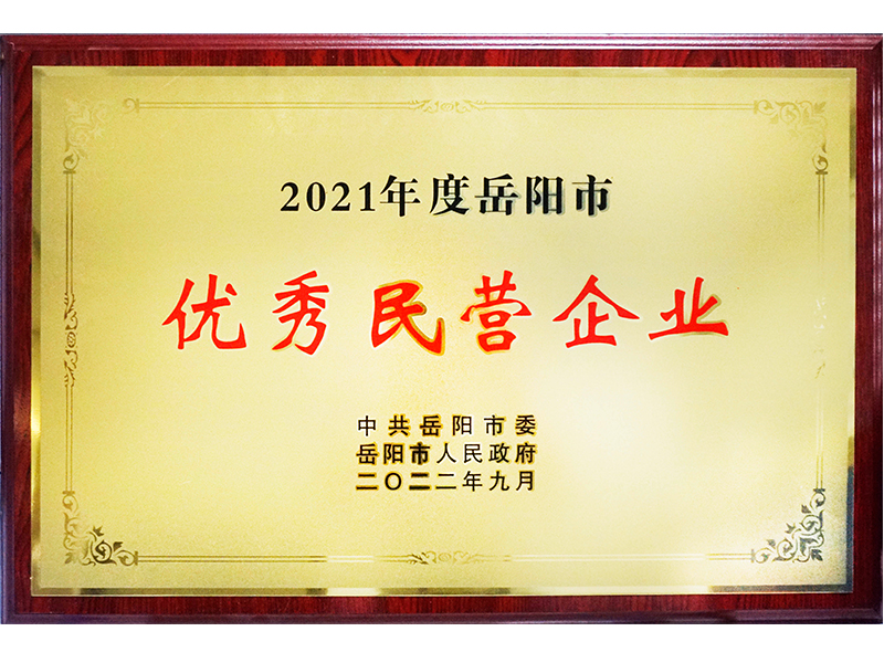 2021年度岳阳市优秀民营企业